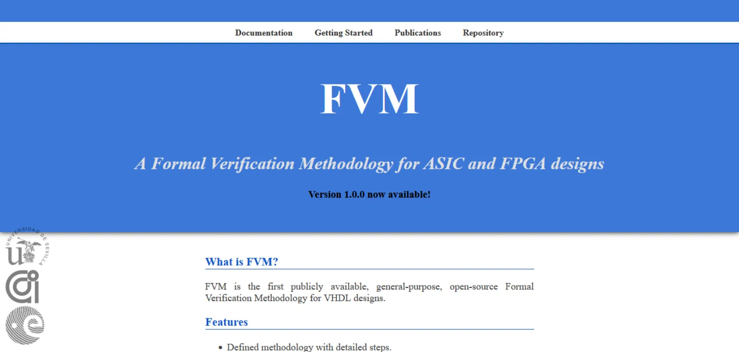 The previous FVM landing page: a single column of
            headings and paragraphs with no visual hierarchy.